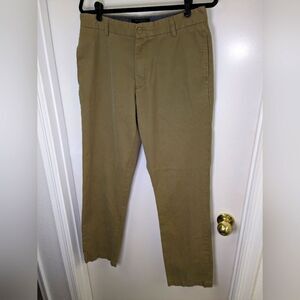 Banana Republic Chino Straight Fit Gavin Dark Khaki Pants Size 33/34
